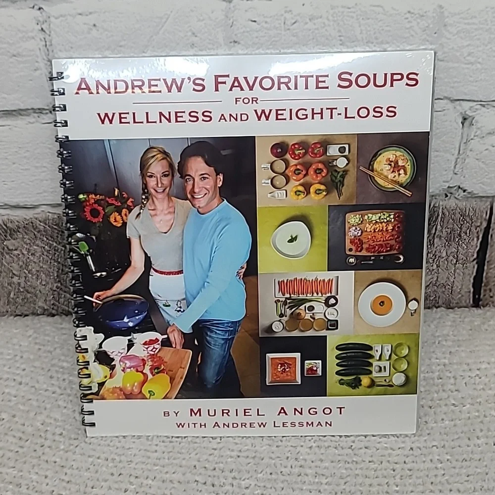 Two Cookbooks Andrew & Muriel's Favorite Soups Healthy Wholesome Veggies - NWT